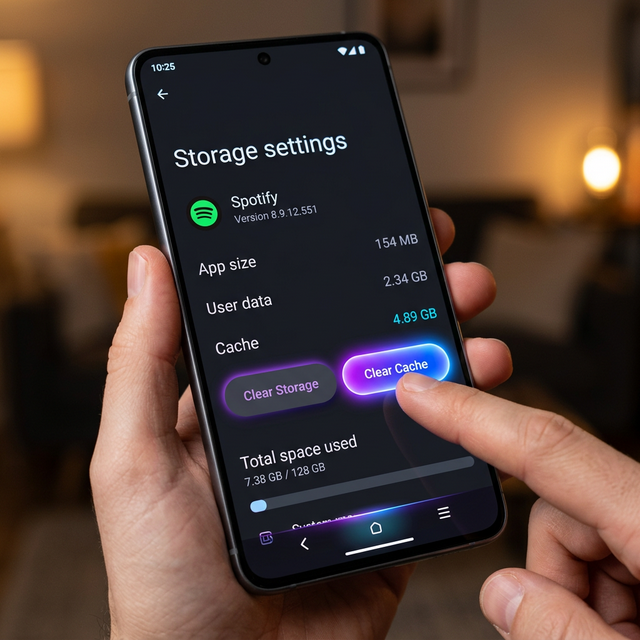 clear app cache android settings top follow troubleshooting