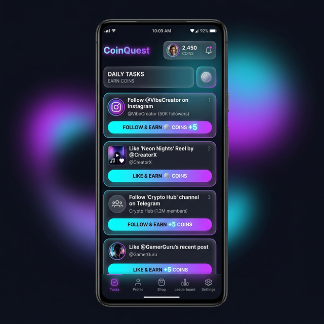 where to enter promo codes in top follow app screen